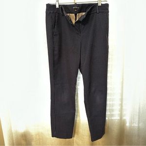 J. Crew Cropped Ruby Pant Navy Dot Print